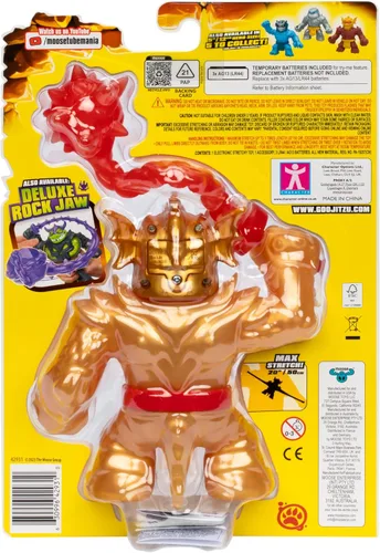 Miniatura 8 de Heroes of Goo JIT Zu Stretch Strikers Deluxe Hero Pack Blazagon, figura de acción elástica con más de 20 sonidos de batalla impresionantes, armadura