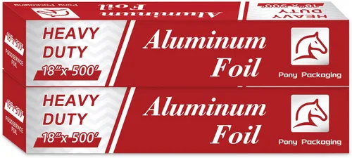 Miniatura 9 de Rollo de papel de aluminio resistente para alimentos de 18 pulgadas 500 pies de papel de aluminio resistente seguro para alimentos