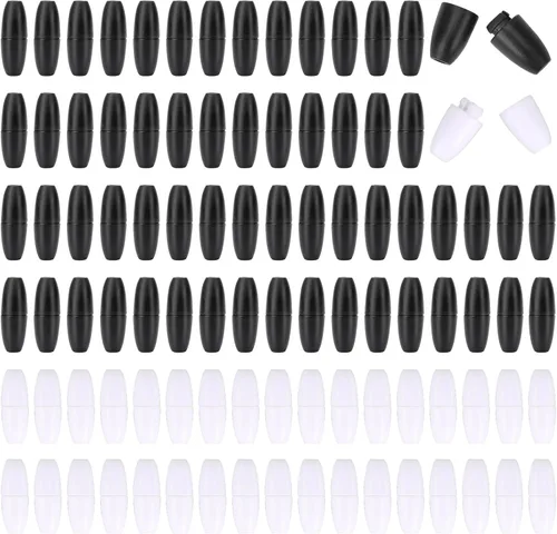 Miniatura 9 de 50 juegos de cierres de seguridad de liberación rápida para collares, conectores de cuentas de plástico de seguridad para fabricación de joyas Negro