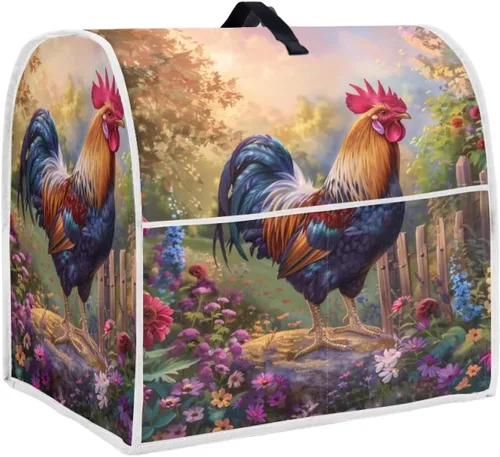 Miniatura 46 de Funda para batidora con estampado de girasol y bandera americana, cubierta protectora contra el polvo, adecuada para la mayoría de los modelos