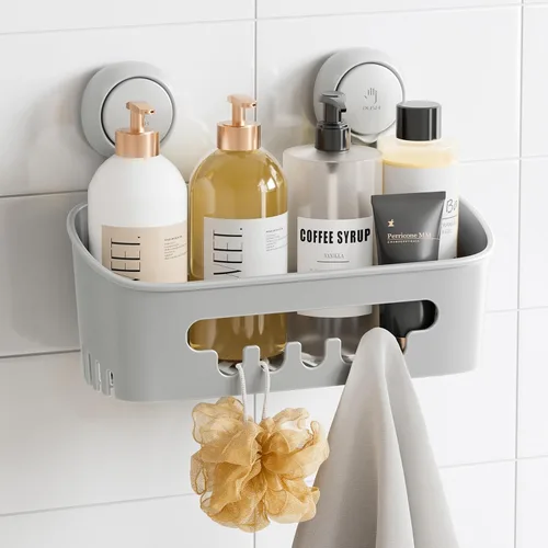 Miniatura 15 de TAILI Organizador de Ducha con Ventosa Paquete de 2, Organizador de Baño de Alta Resistencia, Estantes Removibles para Interior de Ducha, Champú