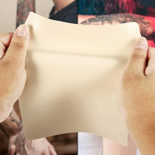 Miniatura 4 de Piel de práctica de tatuaje en blanco – Romlon 5 piezas de tatuaje de práctica de piel de 8 x 6 pulgadas, piel de tatuaje de doble cara Microblading