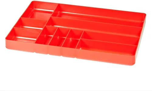 Miniatura 18 de Ernst MFG Organizador de cajones de 10 compartimentos: bandeja apilable resistente para organización de herramientas automotrices, caja de Negro