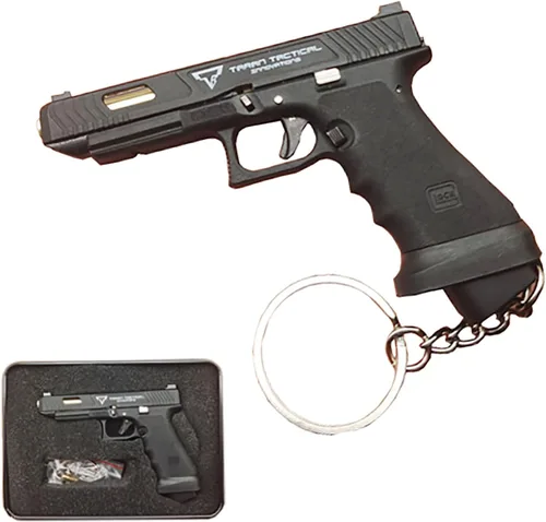 Mini llavero de pistola, llavero con forma de pistola, llavero táctico pequeño regalo modelo de pistola, llaveros geniales para hombres
