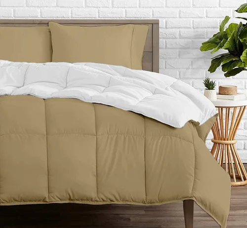 Miniatura 37 de Edredón reversible – Lujoso para todas las estaciones – 100% algodón orgánico tamaño individual XL de 68 x 92 pulgadas, 1 edredón alternativo