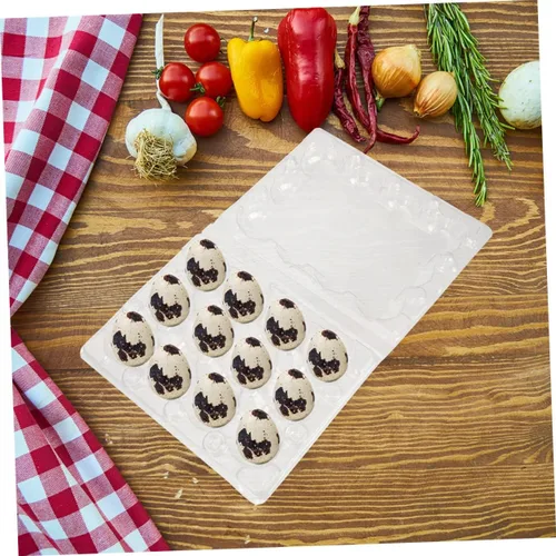 Miniatura 8 de Zerodeko 100 cajas de huevos de codorniz Caja de huevos de codorniz seco Cartones de huevos Soporte de huevo de codorniz