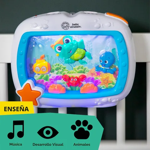 Miniatura 6 de Baby Einstein Sea Dreams - Calmante de juguete con control remoto, luces y melodías para recién nacidos y adultos