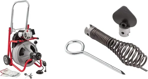 Miniatura 2 de RIDGID K-400 Kit de máquina de tambor de limpieza de drenaje de 115 voltios con control AUTOFEED y cable C-32IW 3/8" x 75