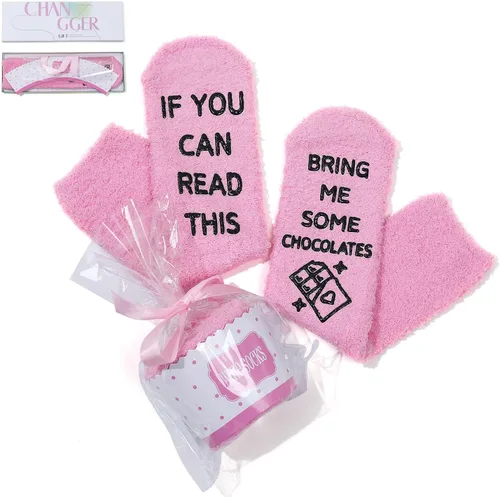 Miniatura 41 de CHANGGER Calcetines unisex con texto en inglés "If You Can Read This Bring Me Some Fuzzy Funny Saying Crew Socks Christmas Unisex Gift