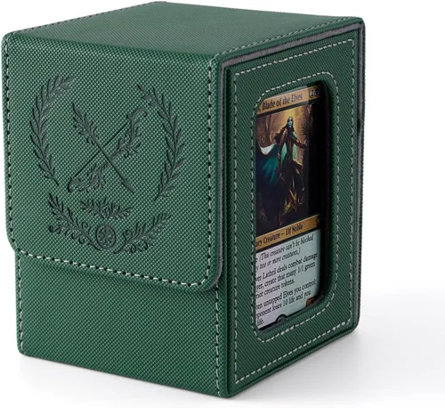 Miniatura 31 de Venssu MTG Caja de Mazos para Exhibición Commander, Caja de Mazos de Cartas que Cabe 100 Cartas con Doble Funda, Caja de Almacenamiento de Cartas