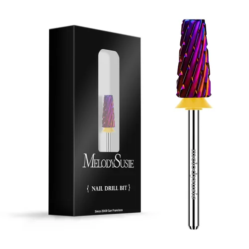 Miniatura 30 de MelodySusie Super Cut Edition Brocas para Uñas 5 en 1, Brocas Multifunción de Carburo de Tungsteno de 3/32'', Adecuadas para Manicura Pedicura