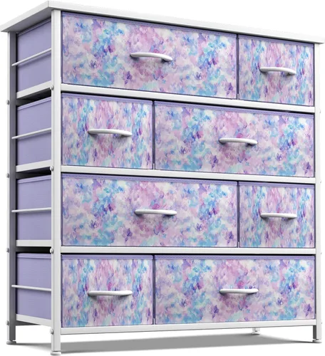 Miniatura 15 de Sorbus Cómoda con 8 cajones – Cómoda de almacenamiento de muebles para niños, adolescentes, dormitorio, guardería, sala de juegos, ropa, juguetes