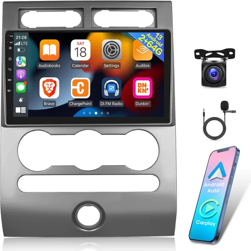 [2G+64G] Radio de coche Android para Ford Expedition 2007-2017 (solo para A/C manual), estéreo de pantalla táctil de 9 pulgadas, Carplay/Android