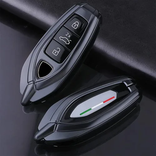 Miniatura 3 de Funda protectora de aleación de aluminio para llavero compatible con Lamborghini URUS 2021-2022 (negro)