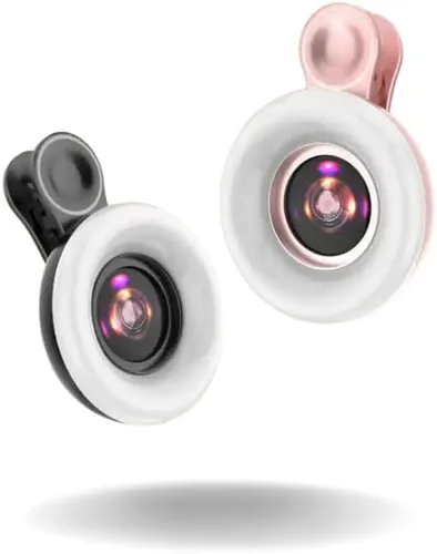 Miniatura 3 de Lente macro, lente macro para iPhone, mini anillo de luz macro, lente de cámara de teléfono, lente de aumento, accesorios de fotografía, Rosado