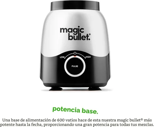 Miniatura 6 de Batidora Combo Magic Bullet®, 600W, Jarra de 48oz, Taza de 16oz con Tapa para Llevar, Fácil de Limpiar, Cuchilla Cruzada, para Batidos, Salsas