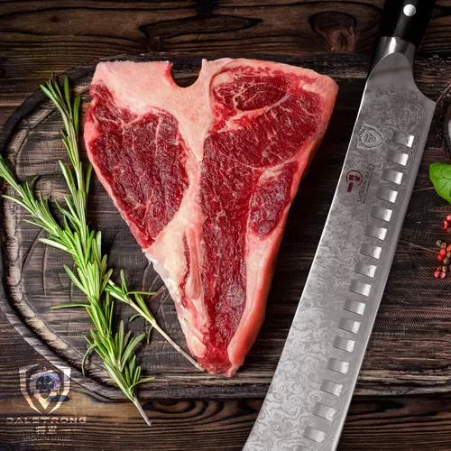 Miniatura 6 de DALSTRONG Shogun Series ELITE - Cuchillo de carnicero con nariz de toro - 10 pulgadas - Acero japonés AUS-10V Super Steel - Tratamiento térmico al