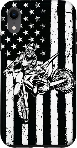 Miniatura 25 de Funda de motocross con bandera de Estados Unidos para iPhone 17
