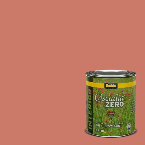 Miniatura 192 de Rodda Paint CASCADIA ZERO - Pintura satinada e imprimación para interiores en uno, 1 galón, Lady Flower Flor de señora
