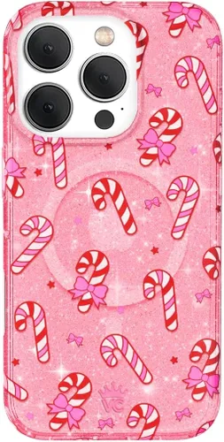 Miniatura 13 de VELVET CAVIAR Funda para iPhone 15 Pro, compatible con MagSafe, probada en caídas de 10 pies, con purpurina Galaxy Purpurina (Galaxy glitter)