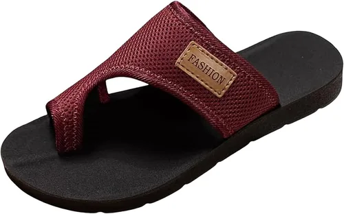 Miniatura 7 de Sandalias ortopédicas para mujer con soporte de arco, sandalias planas de verano para playa, sandalias cómodas para fascitis plantar
