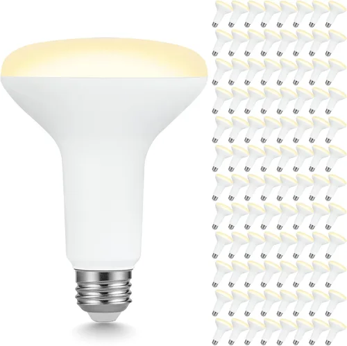 Miniatura 9 de Sigalux Bombillas LED BR30, equivalente a 7.5 W, 650 LM, regulables, 2700 K blanco suave, CRI 80, ángulo de haz de 110°, base E26, iluminación