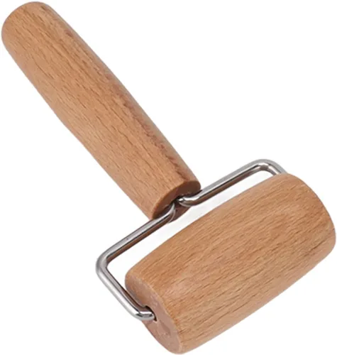 Miniatura 6 de Rodillo de madera, rodillo de molienda antiadherente para panadero, grosor uniforme, rodillo de masa de madera, rodillo de masa de pizza, rodillo