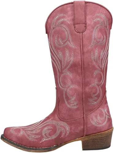 Miniatura 3 de ROPER Riley Riley Ronda Toe Casual Botas Mid Calf Tacón bajo 1-2" - Negro