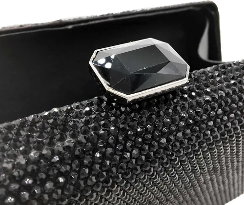 Miniatura 6 de Boutique De FGG Elegantes bolsas de noche de cristal para mujer, caja de fiesta formal, bolso de mano para boda, diamantes de imitación, bolso