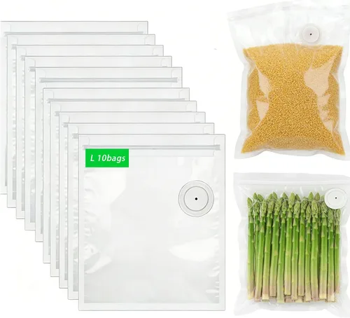 Miniatura 12 de MOMODA Sous Vide - Juego de 30 bolsas de cocina, bolsas reutilizables sin BPA con válvula de aire para cocinas Joule y Anova, bolsas