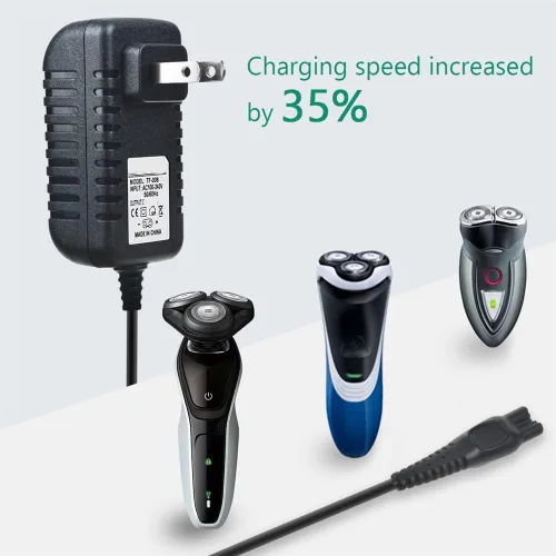 Miniatura 3 de Adaptador de corriente Cargador de CA compatible con la afeitadora Philips Norelco Aquatec AT830 AT830/41 AT815