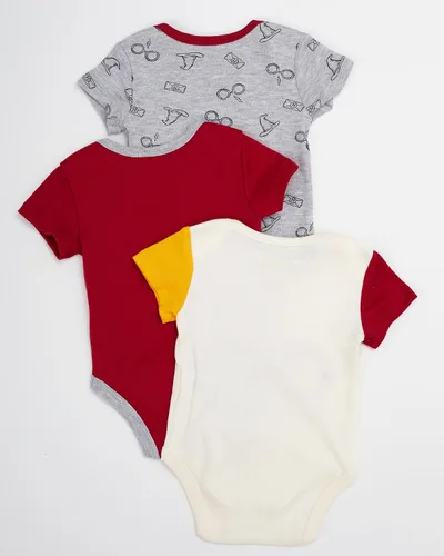 Miniatura 6 de Harry Potter Paquete múltiple de body de manga corta para bebé, niña o niño (borgoña, 0-3 meses), Borgoña