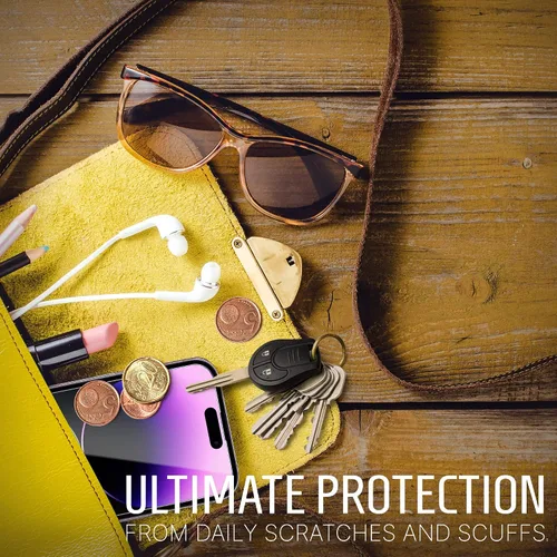 Miniatura 5 de Inskin Protector de pantalla de vidrio templado para iPhone 14 Pro Max de 6.7 pulgadas, paquete Ultimate 2+2 con protector de lente de cámara