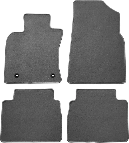 Miniatura 10 de IKON MOTORSPORTS, Alfombrillas compatibles con Toyota Camry 2018-2024, alfombra de nailon negro delantera y trasera, juego de 4 piezas, 2019 2020