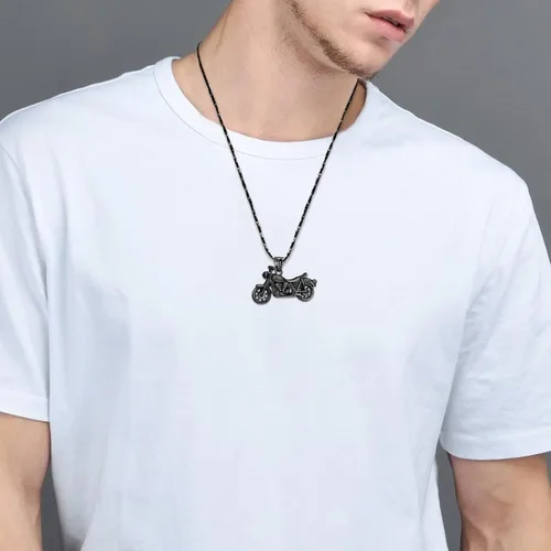 Miniatura 29 de Imrsanl Joyería de cremación para cenizas, motocicleta, automóvil pequeño, collar de urna de tractor para cenizas para hombres, recuerdo