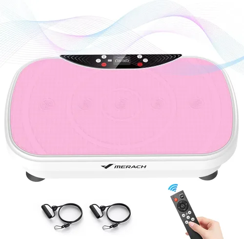 Miniatura 9 de MERACH Vibration Plate Exercise Machine, Vibration Plate for Lymphatic Drainage Weight Loss, Vibrating Plate Exercise Machine with Bluetooth and LED