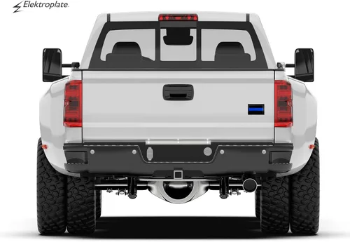Miniatura 6 de Elektroplate Emblema negro de metal de línea azul delgada de policía para automóviles, camiones y todos los automóviles, ajuste universal de 3.8 x