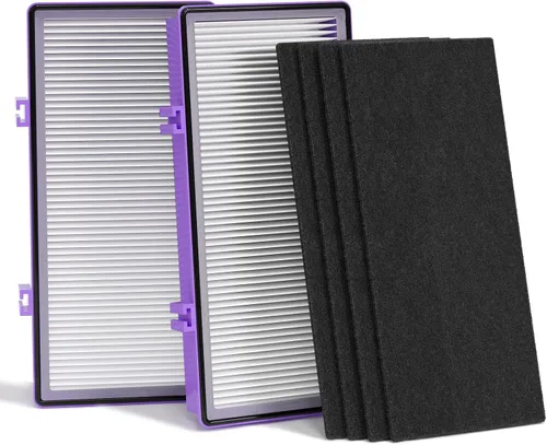 Miniatura 13 de Leemone Reemplazo de filtro Aer1 para purificadores de aire Holmes, HAPF30AT (4 filtros HEPA reales + 8 filtros de refuerzo de carbono), paquete