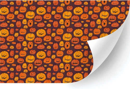 Miniatura 33 de HTV4U Vinilo de transferencia de calor con estampado de Halloween (zigzag de Halloween, 18.5 pulgadas x 3 yardas), papel de transferencia de prensa