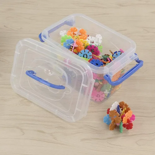 Miniatura 5 de Mini contenedor de plástico de 2 L, caja de almacenamiento transparente, juego de 6