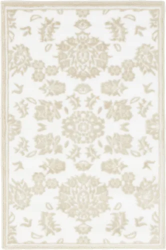 Miniatura 7 de Unique Loom Colección Rushmore Alfombra de Área - Taft (2' 6" x 13' 1" Corredor, Blanco Nieve/Beige)
