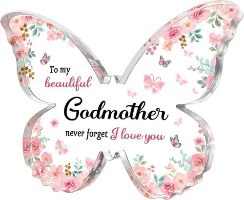 Miniatura 15 de GiftyTrove Regalos para tía, Placa de Acrílico en Forma de Mariposa de 5x3.8x0.5 Pulgadas, Regalo para el Día de la Madre, San Valentín, Cumpleaños