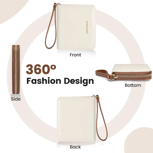 Miniatura 6 de Pomelo Best Cartera pequeña para mujer de cuero con bloqueo RFID 2025