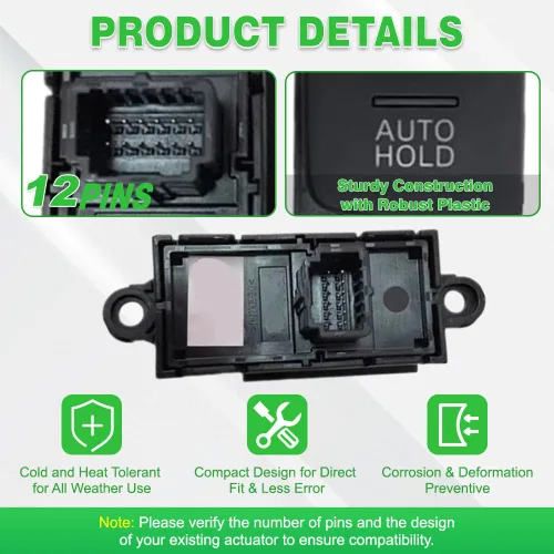 Miniatura 3 de Interruptor electrónico de control de freno de estacionamiento, reemplazo GV9S-66-EP0, compatible con Mazda Mazda CX-4 2016-2024, 12 pines, 1 unidad