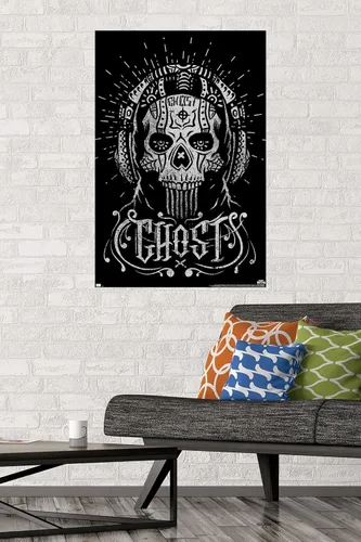 Miniatura 2 de Trends International Call of Duty: Modern Warfare 2 - Póster de pared Ghost Calavera, 34 pulgadas de largo x 22.4 pulgadas, versión sin marco