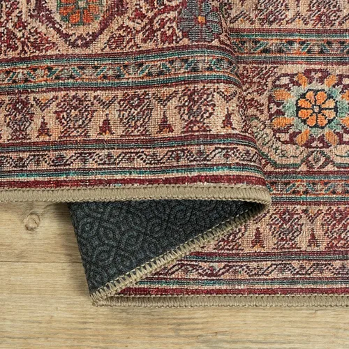 Miniatura 8 de Adiva Rugs Alfombra lavable a máquina de 6 x 6 pies con parte trasera antideslizante para sala de estar, dormitorio, baño, cocina, alfombra