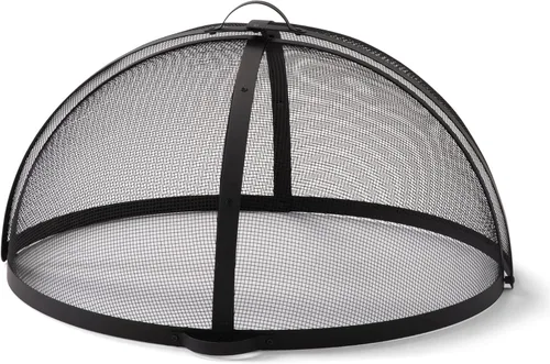 Miniatura 9 de SUNCREAT Accesorio para cubierta de chispas para fogatas al aire libre, protector de pantalla redondo de fácil apertura para patio, tapa de brasas