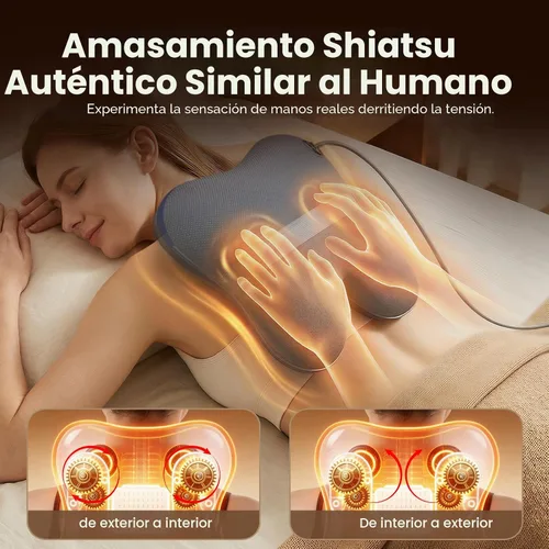 Miniatura 2 de BOB AND BRAD Masajeador de espalda inalámbrico con calor FSA elegible HSA, masajeador de espalda Shiatsu para aliviar el dolor de tejido profundo