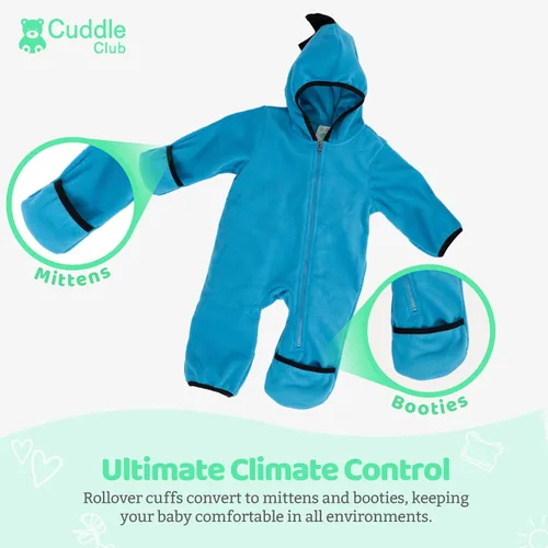 Miniatura 69 de Enterizo de vellón para bebé, rómper de una sola pieza con capucha para niños, ropa para exteriores, chaqueta infantil