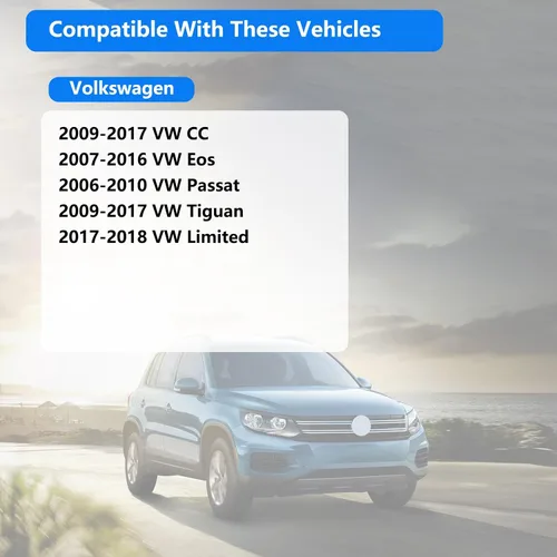 Miniatura 2 de Tapa de combustible compatible con Volkswagen - 3C0-201-550-N para CC, Eos, Passat, Tiguan, Limited Reemplaza la tapa del tanque de gasolina